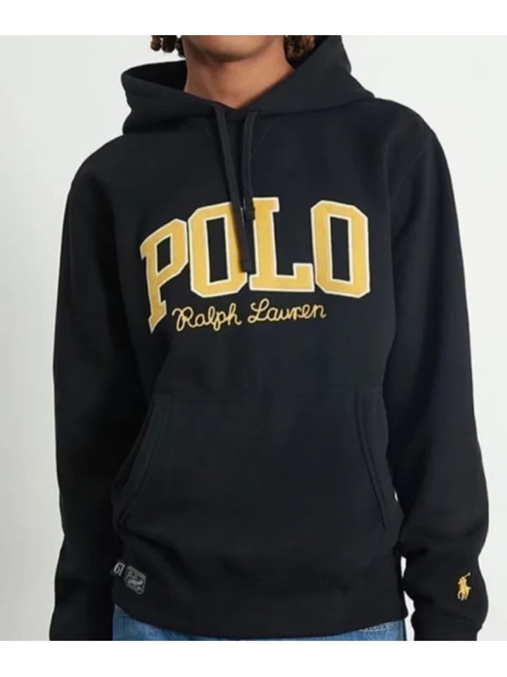 Polo Ralph Lauren Logo Hoodie Black Men's Size XXL